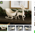 DeerSleigh | Săniuță Decorativă cu Ren 3D