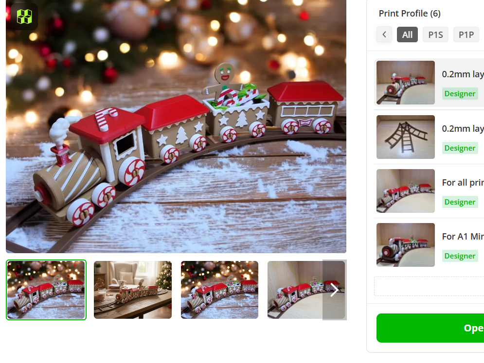 SweetExpress | Trenuleț Decorativ de Poveste 3D