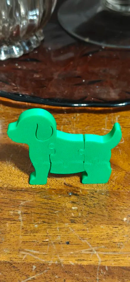 Puzzle 3D Interactiv sub Formă de Cățeluș „PuppyPuzzle”