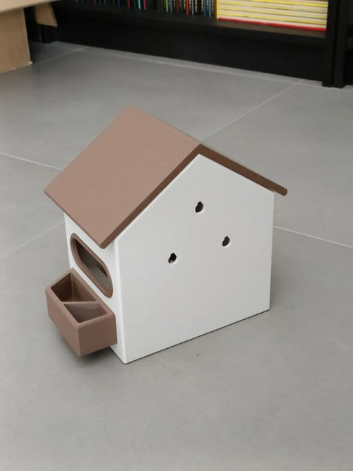 Căsuță & Hrănitoare Păsări „FeatherHome” 3D