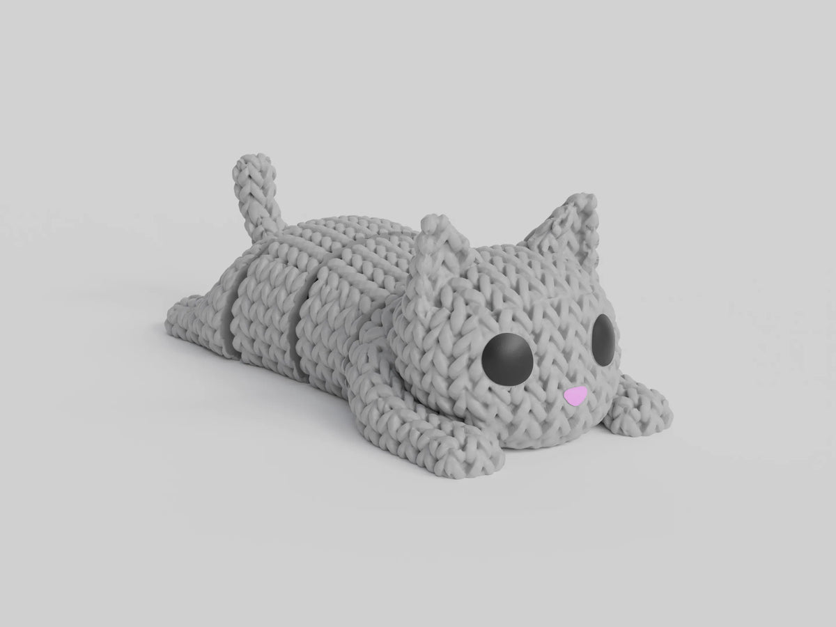 KnitKitty | Pisicuță 3D Articulată "Knit"