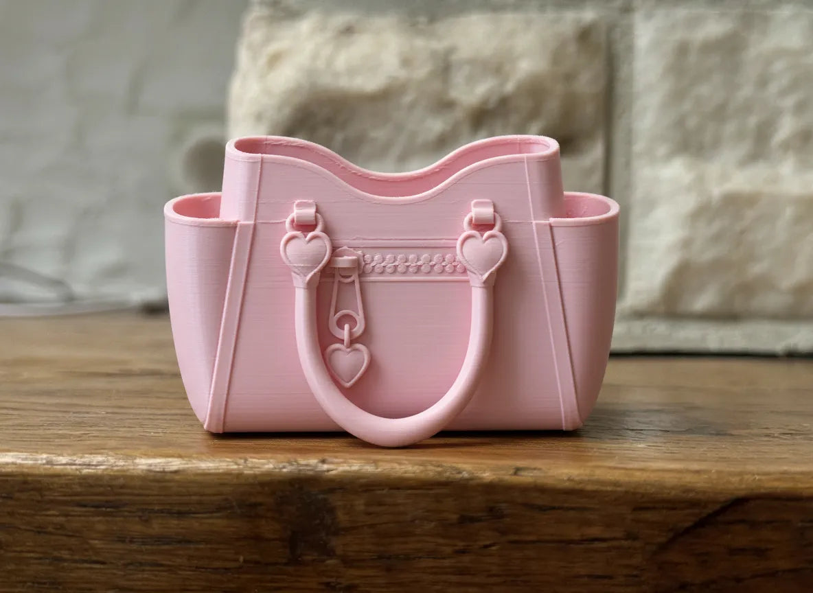 👜 MiniBag Organizer 3D | Suport Birou Personalizat Tip Geantă