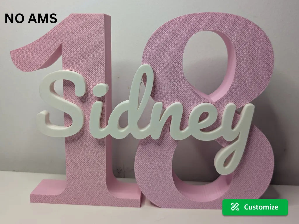 🎂 NumberName 3D | Cifră Aniversară Personalizată cu Nume