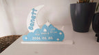 🌙 BabyMoon 3D | Statuetă Decorativă Personalizată cu Datele Nașterii