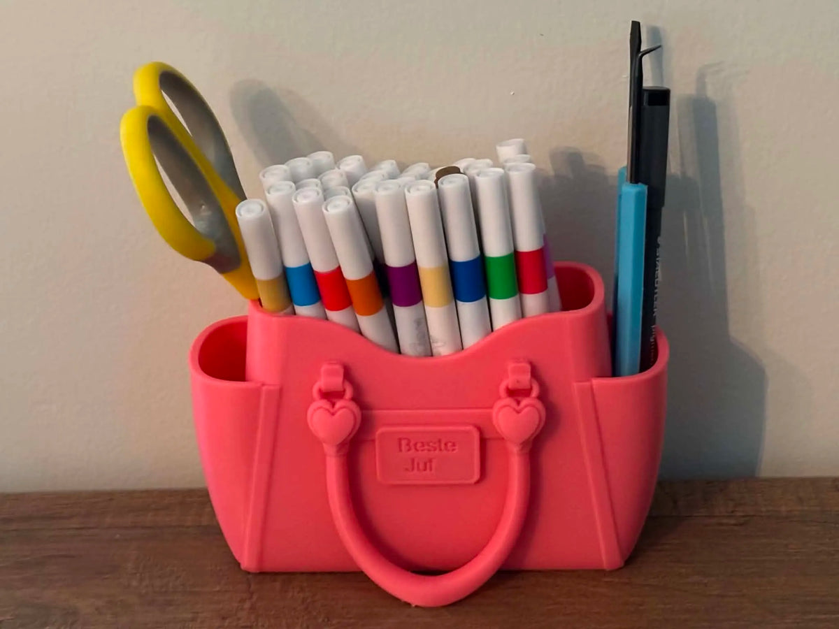 👜 MiniBag Organizer 3D | Suport Birou Personalizat Tip Geantă