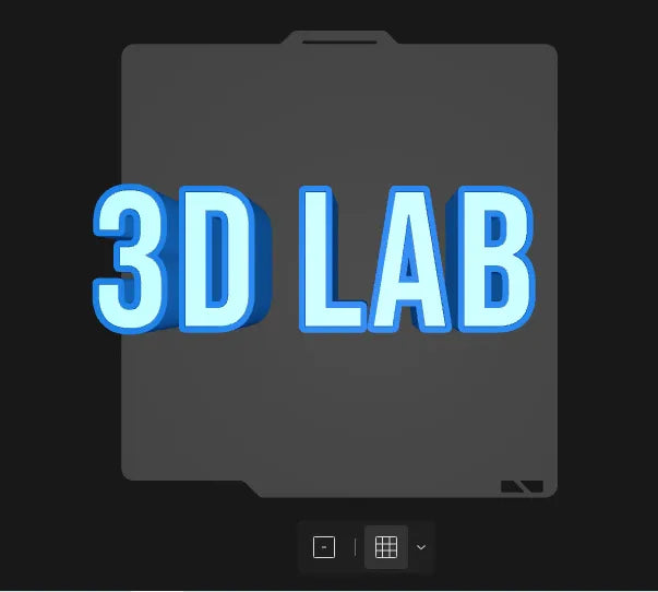 💡 BlockText 3D | Plăcuță Decorativă Bicoloră cu Text Volumetric