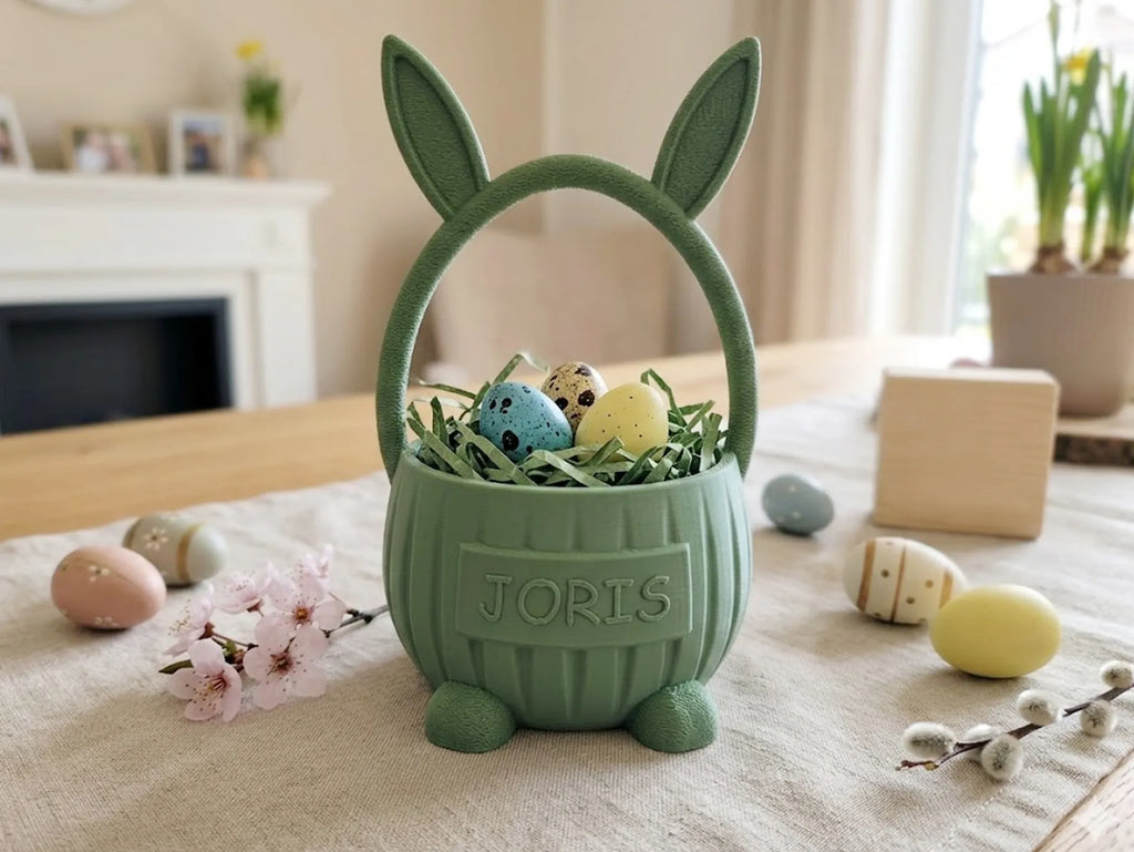 🐰 BunnyBasket 3D | Coșuleț Personalizat în Formă de Iepuraș