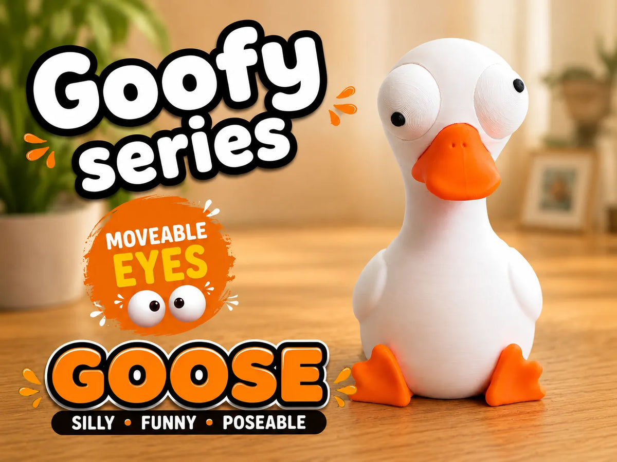 Figurină Gâscă Haioasă „GoofyGoose” 3D