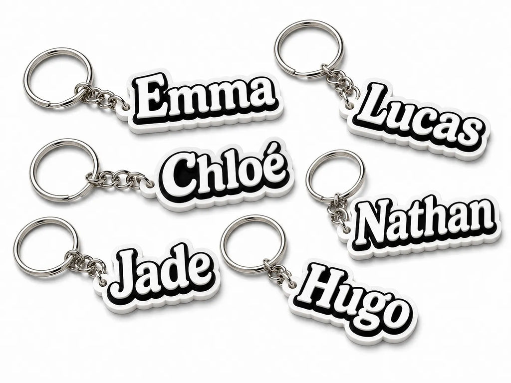 🏷️ NameKey 3D | Breloc Personalizat cu Nume în Relief