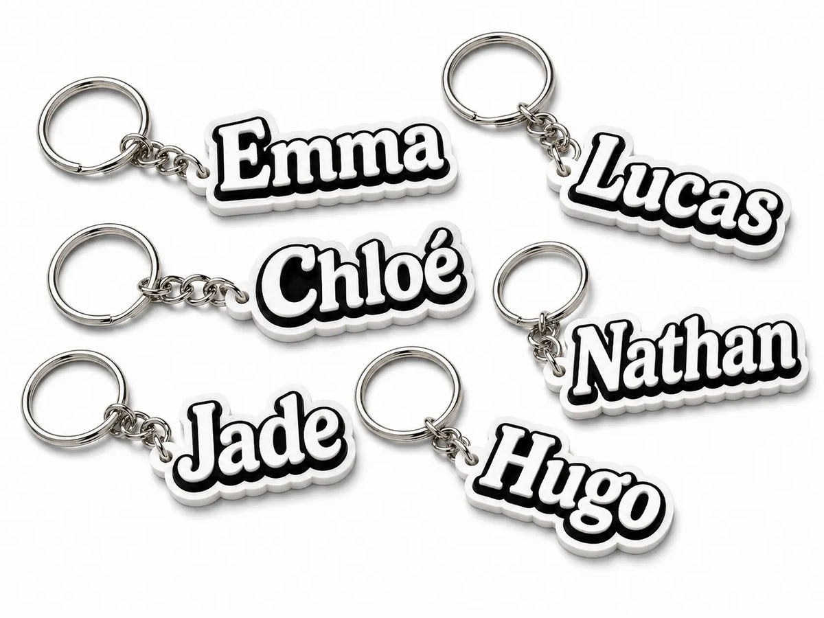 🏷️ NameKey 3D | Breloc Personalizat cu Nume în Relief