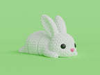 KnitBunny | Breloc 3D Iepuraș Articulat
