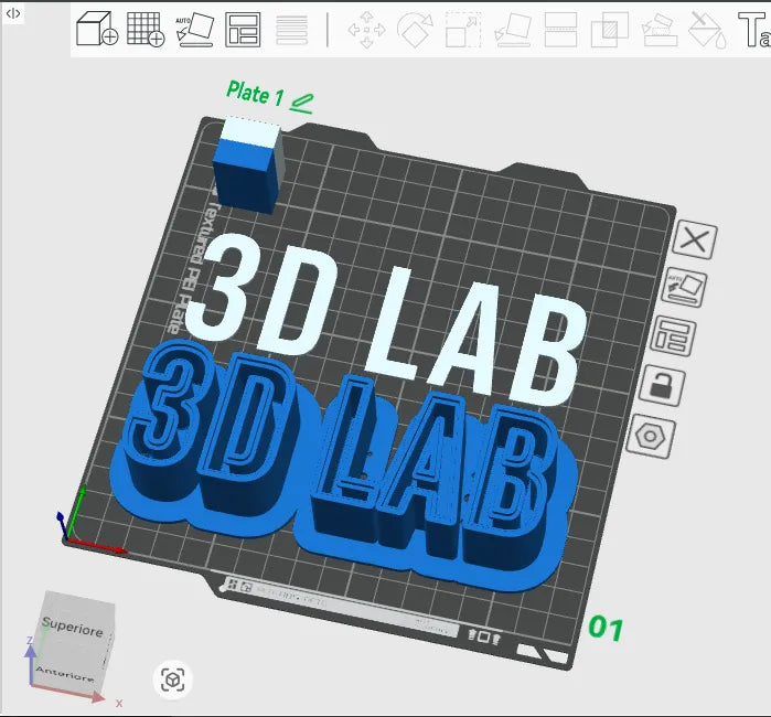 💡 BlockText 3D | Plăcuță Decorativă Bicoloră cu Text Volumetric