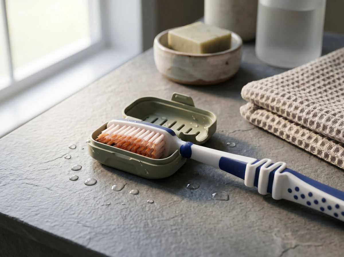 🪥 ToothGuard 3D | Etui de Protecție Ventilată pentru Periuța de Dinți