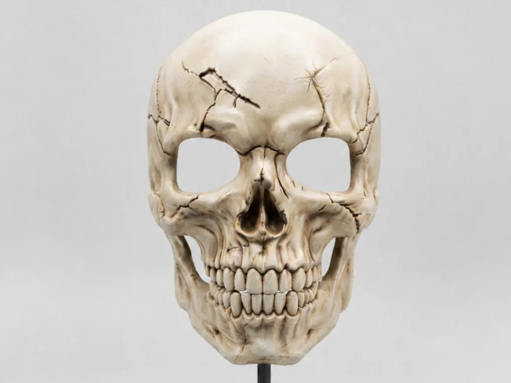 Mască Realistică Craniu cu Fisuri „Cracked Skull Mask” 3D
