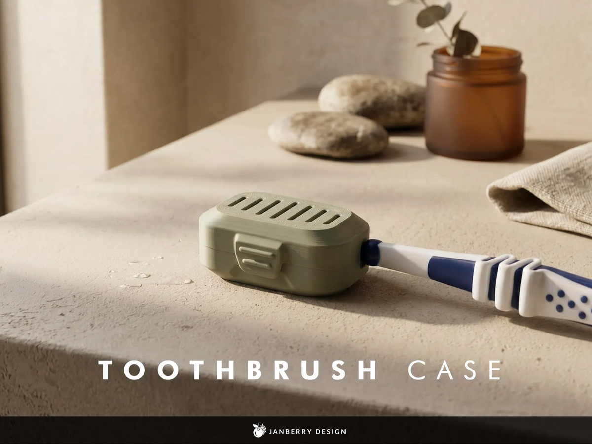 🪥 ToothGuard 3D | Etui de Protecție Ventilată pentru Periuța de Dinți