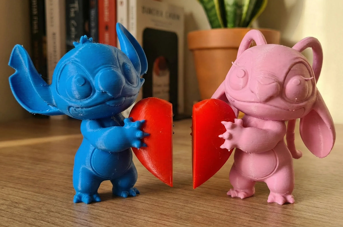 Set Figurine Stitch & Angel „HeartConnect” 3D