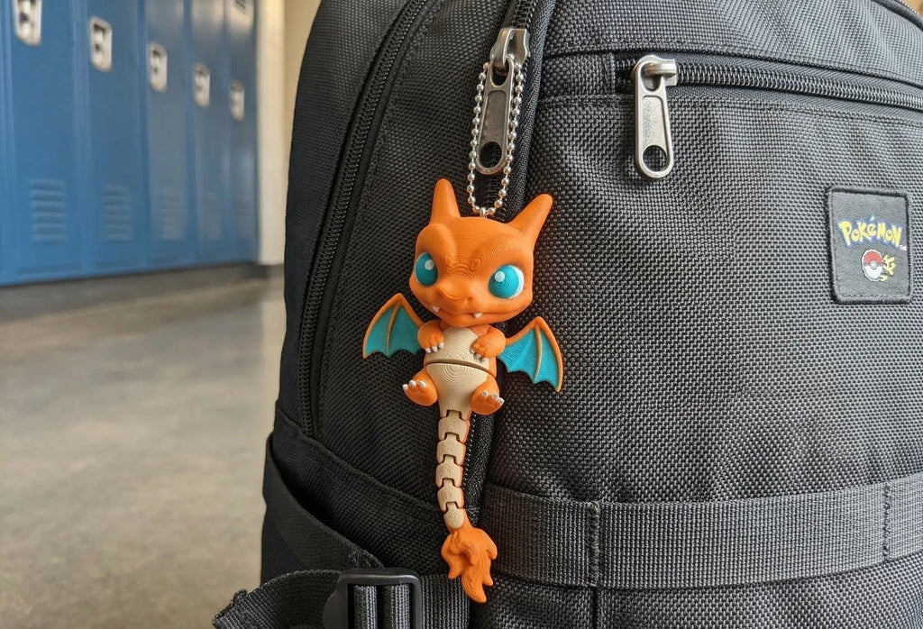 FlameDraco | Breloc 3D Dragon Flexibil