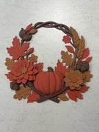 Coroniță Decorativă de Perete de Toamnă „AutumnWreath” 3D