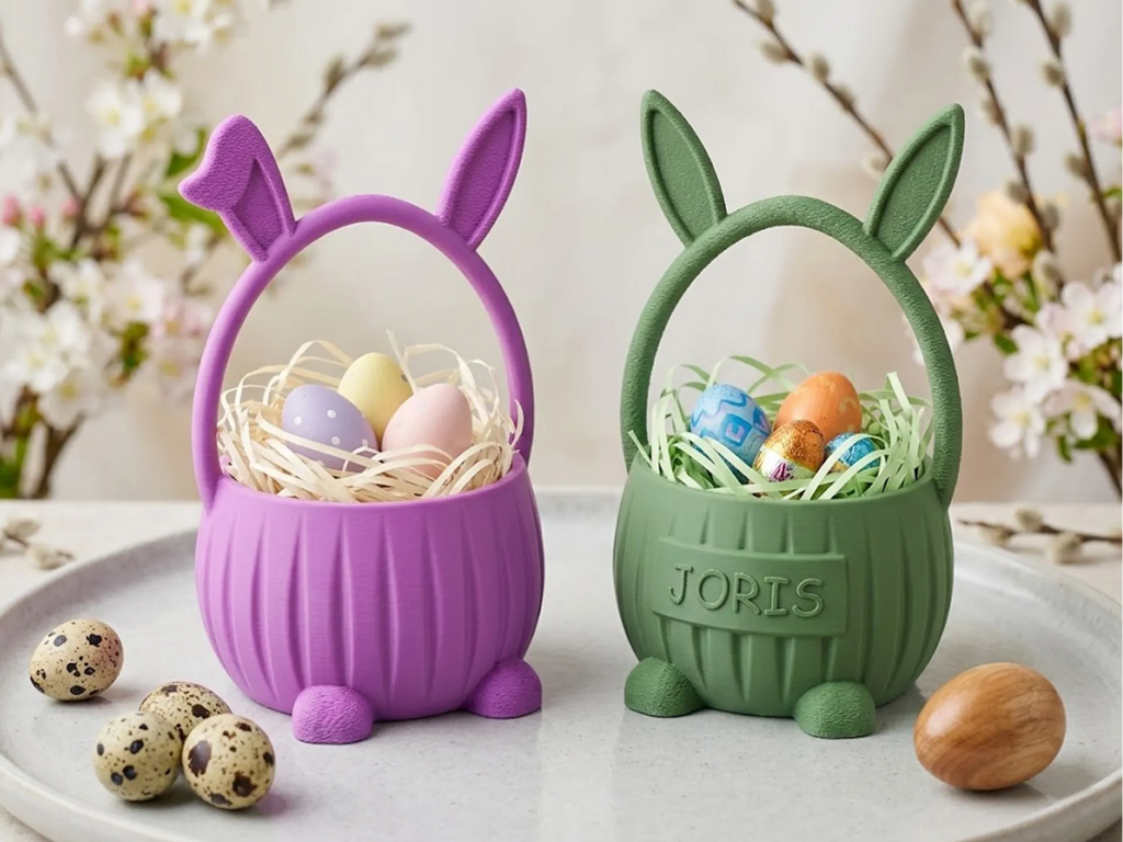 🐰 BunnyBasket 3D | Coșuleț Personalizat în Formă de Iepuraș